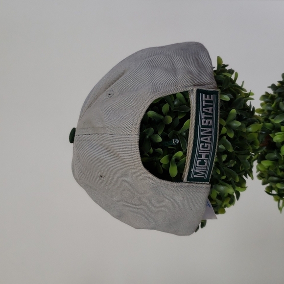 Michigan State baseball hat, Spartans, green white gray, adjustable. OS - Picture 3 of 8